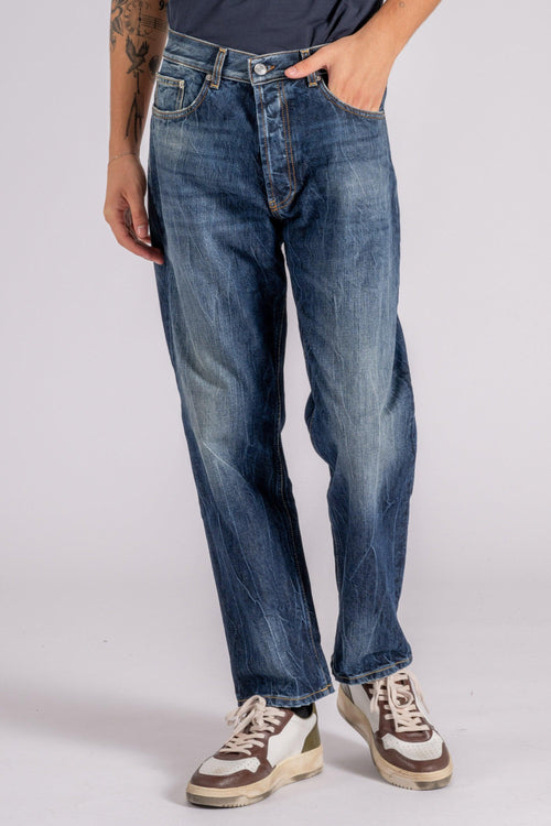 Jeans Musso Regular Cotone Blu - 2