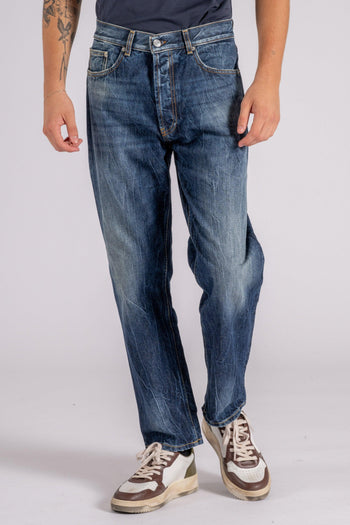 Jeans Musso Regular Cotone Blu - 4