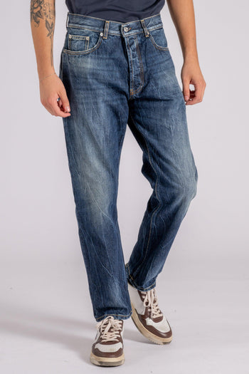 Jeans Musso Regular Cotone Blu - 5