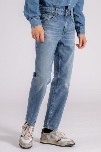 Jeans Talk Dritto Crop 100% Cotone Blu - 3