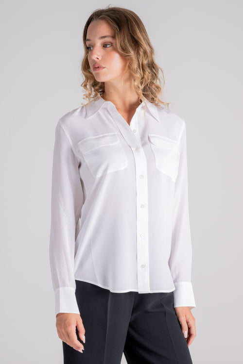 Camicia Bianco 100% Seta