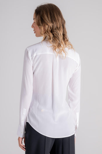 Camicia Bianco 100% Seta - 4