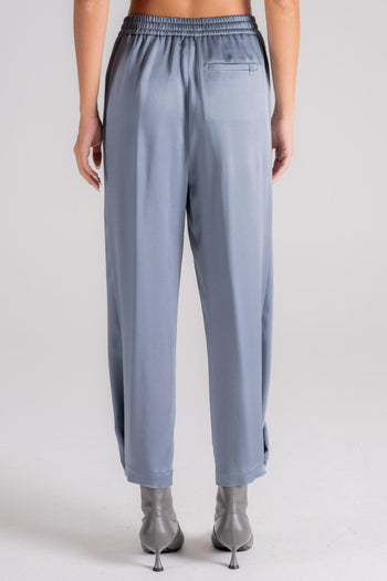 Pantalone Satin Blu Acetato/Viscosa - 3