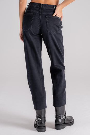 Jeans Modern Straight Envy With Raw Nero Donna - 4