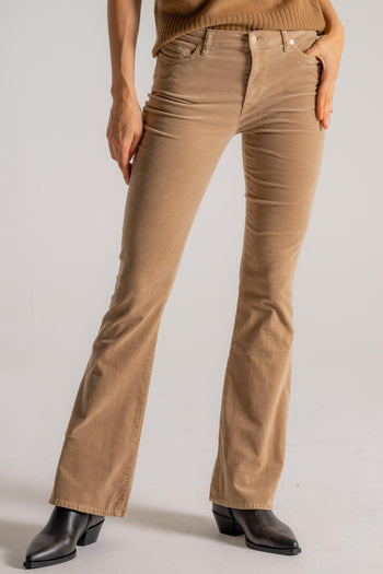 Jeans Hw Ali Velvet Cafe Crema Beige Donna - 3