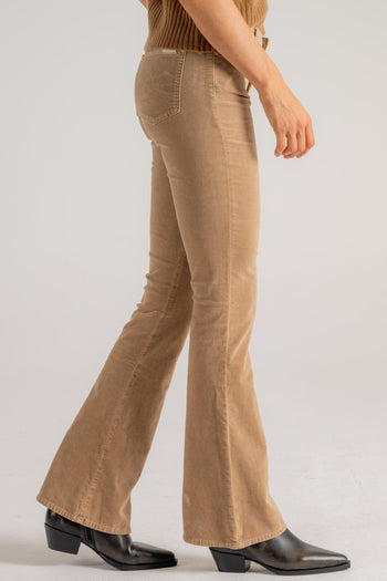 Jeans Hw Ali Velvet Cafe Crema Beige Donna - 4