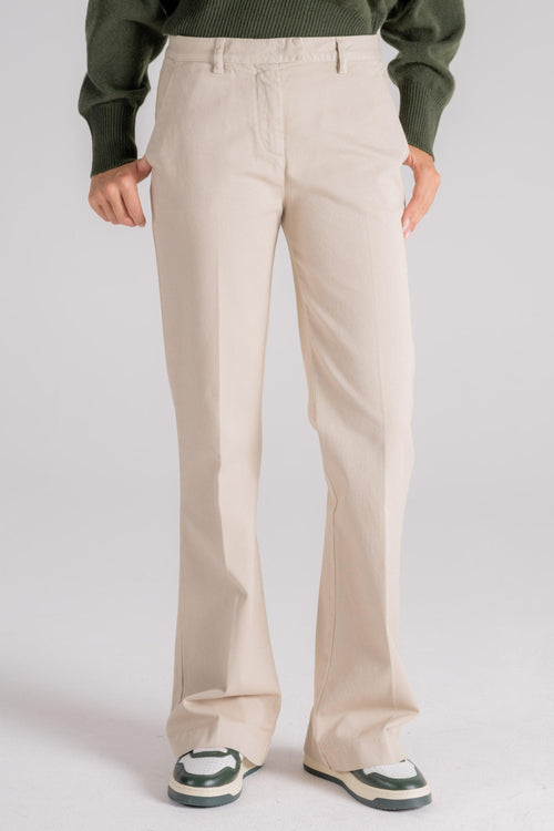 Pantalone Zampa Cotone/Elastam beige