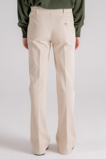 Pantalone Zampa Cotone/Elastam beige - 4