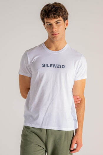 T-shirt Silenzio Bianco Uomo - 3