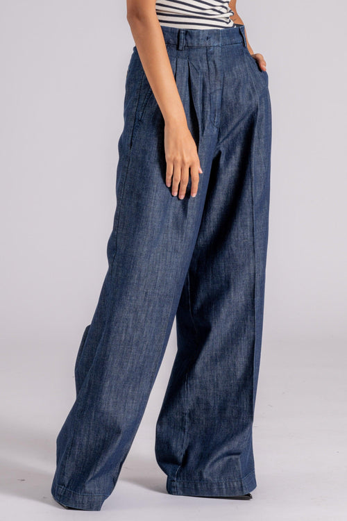 Max Mara Pantalone Denim Blu - 2