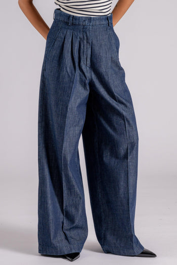 Max Mara Pantalone Denim Blu - 3