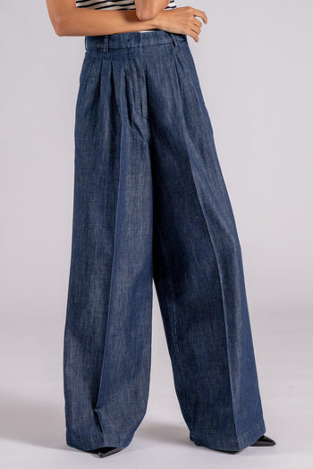 Max Mara Pantalone Denim Blu - 4