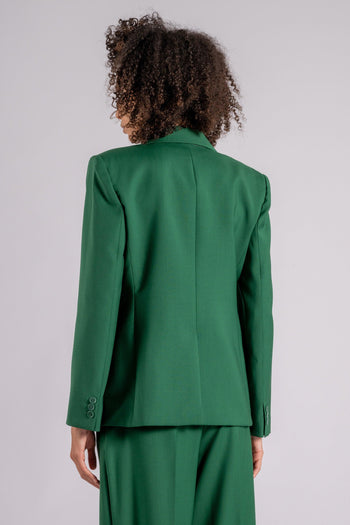 Max Mara Giacca 100% Lana Vergine Verde - 8