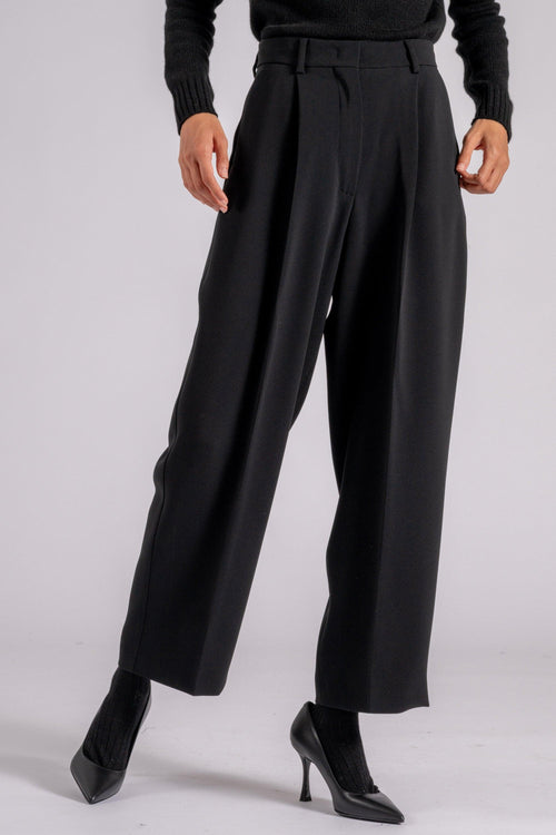 Max Mara Pantalone Nero Triacetato/Poliestere - 2