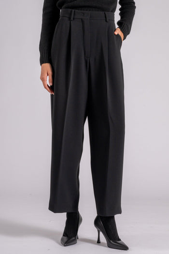 Max Mara Pantalone Nero Triacetato/Poliestere - 3