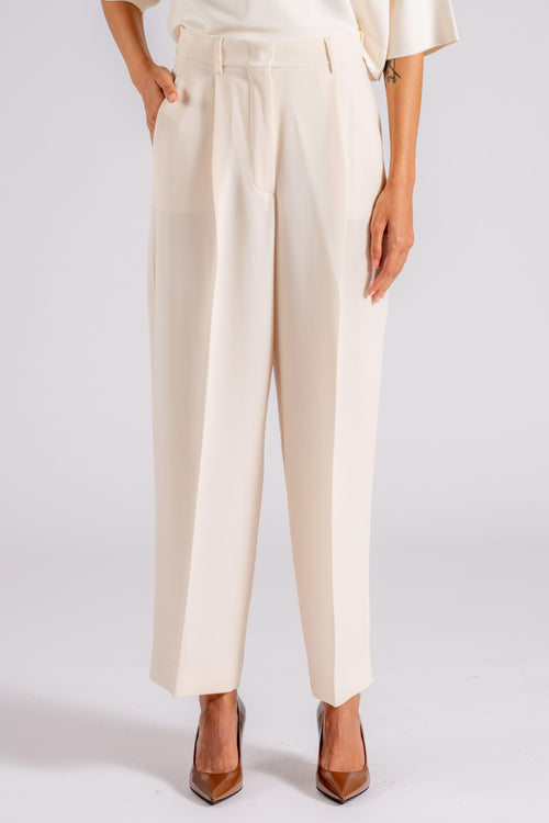 Max Mara Pantalone Triacetato/Poliestere Beige