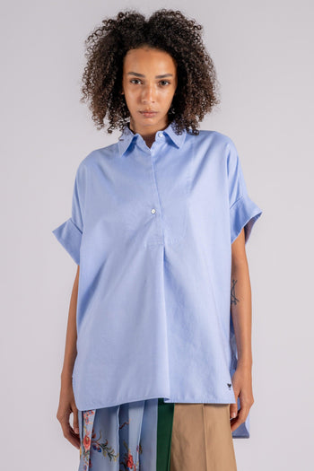 Max Mara Camicia 100% Cotone Azzurro - 3