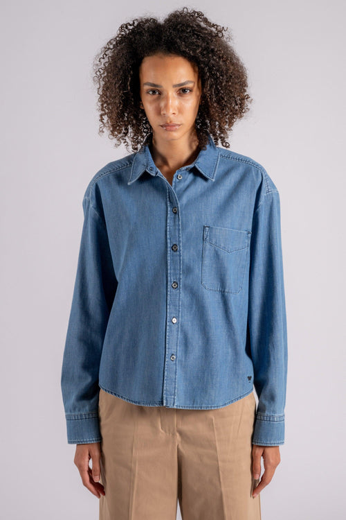 Max Mara Camicia 100% CO Blu