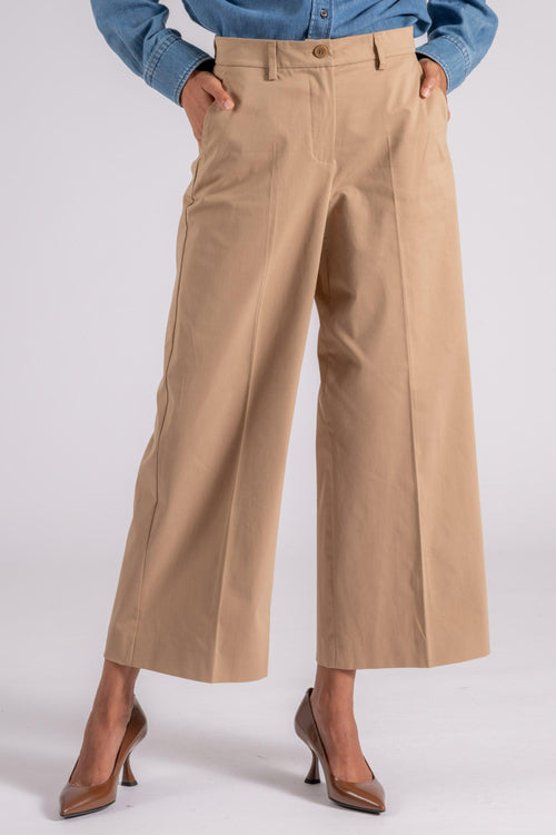 Max Mara Pantalone Cotone/Elastam Beige - 2