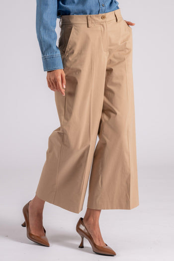 Max Mara Pantalone Cotone/Elastam Beige - 3