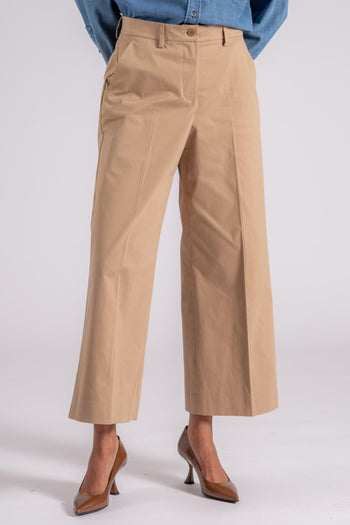 Max Mara Pantalone Cotone/Elastam Beige - 4