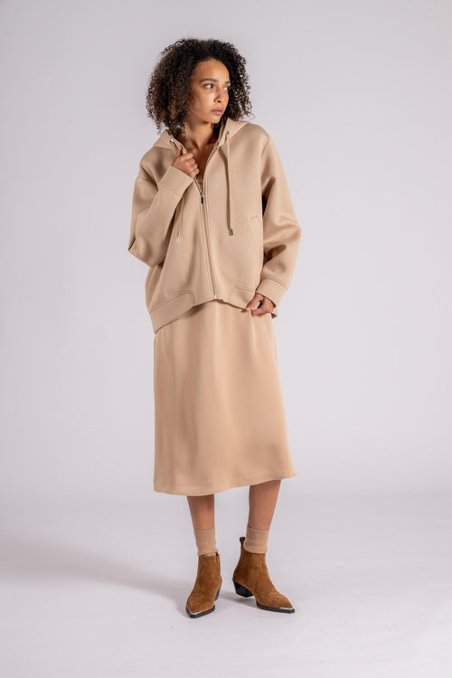 Max Mara Giacca Beige Viscosa/Elastam