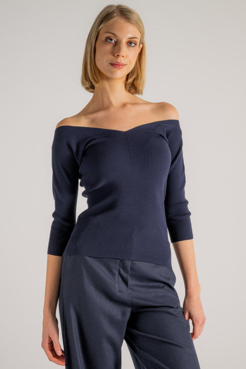 Max Mara Maglia Blu Donna - 2