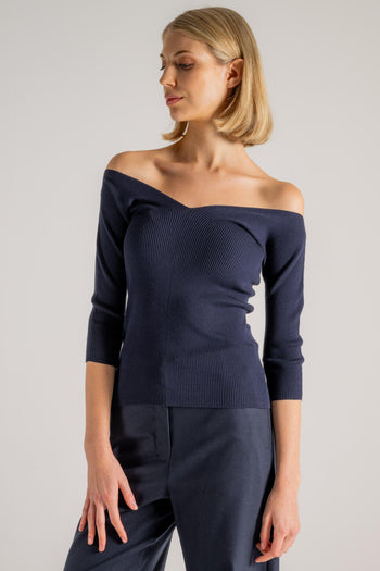 Max Mara Maglia Blu Donna - 3