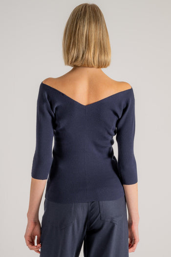 Max Mara Maglia Blu Donna - 4