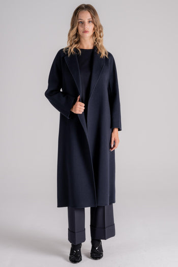 Cappotto 100% Lana Vergine Blu - 7