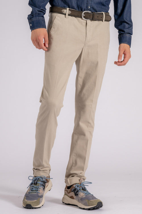 Pantalone Gaubert Cotone/Elastam Beige - 2