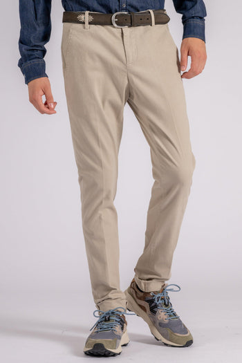 Pantalone Gaubert Cotone/Elastam Beige - 4