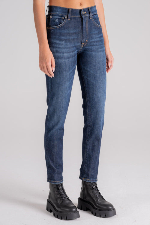 Jeans Daila Cotone Blu - 2