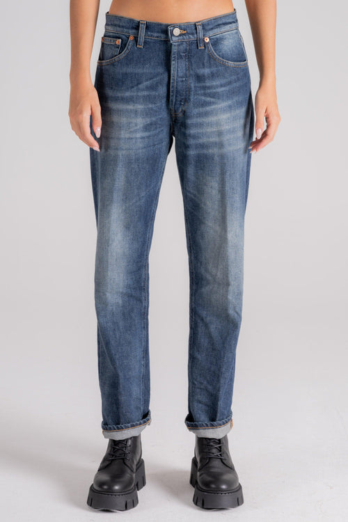 Jeans Icon Cotone/Elastomultiestere Blu