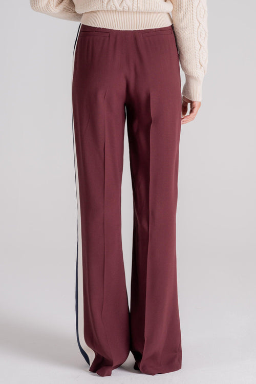 Pantalone Acetato/Viscosa Rosso