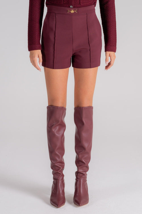 Shorts 96% Poliestere/4% Elastam Burgundy