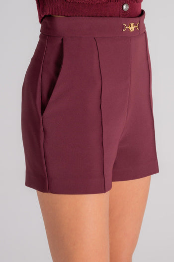 Shorts 96% Poliestere/4% Elastam Burgundy - 4