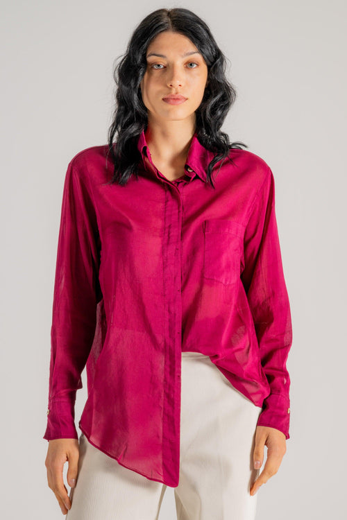 Essential Cotton Silk Shirt Donna