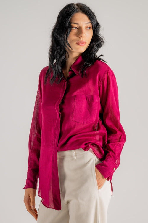 Essential Cotton Silk Shirt Donna - 2