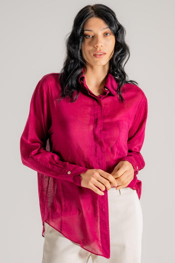 Essential Cotton Silk Shirt Donna - 3