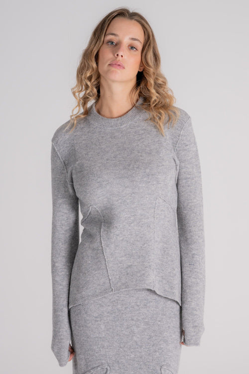 Maglia Consuela Lana/Poliamide/Cashmere Grigio