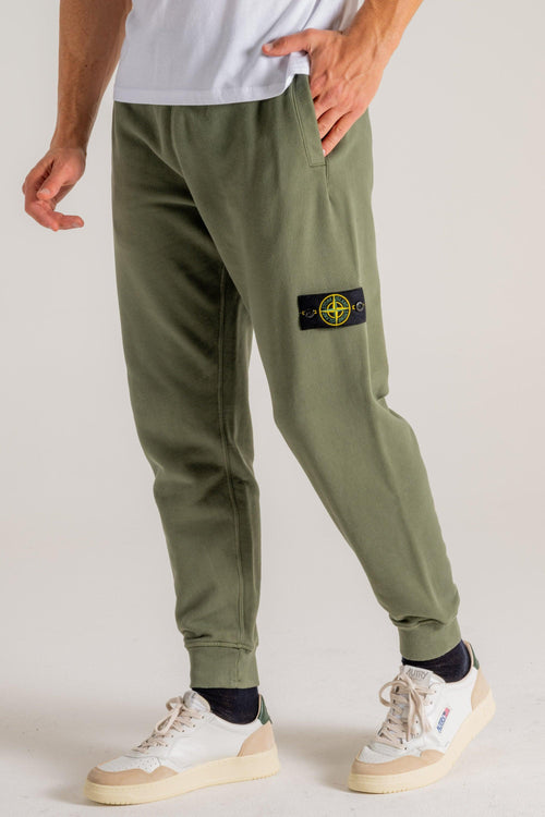 Pantalone Felpa Verde Uomo - 2