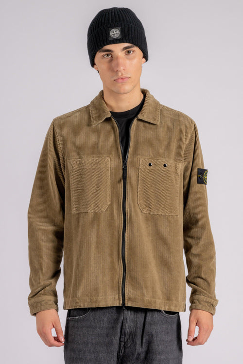 Overshirt Cotone Marrone