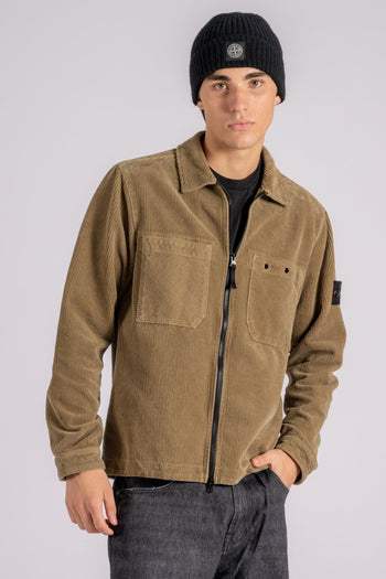 Overshirt Cotone Marrone - 5