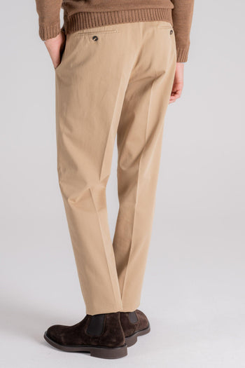 Pantalone Beige in Cotone/Elastam - 4