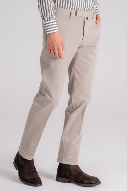 Pantalone Cotone/Elastam Beige - 2