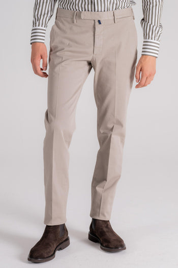 Pantalone Cotone/Elastam Beige - 4