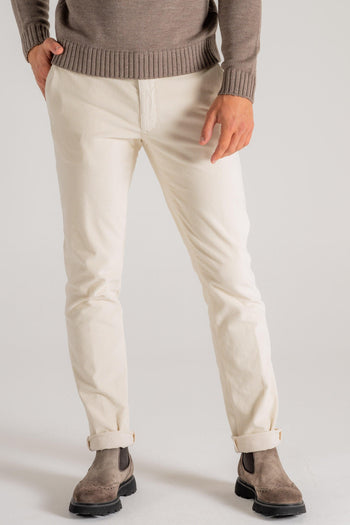 Slacks Pantalone Bianco Uomo - 4