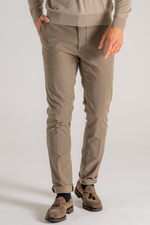 Slacks Pantalone Marrone Uomo