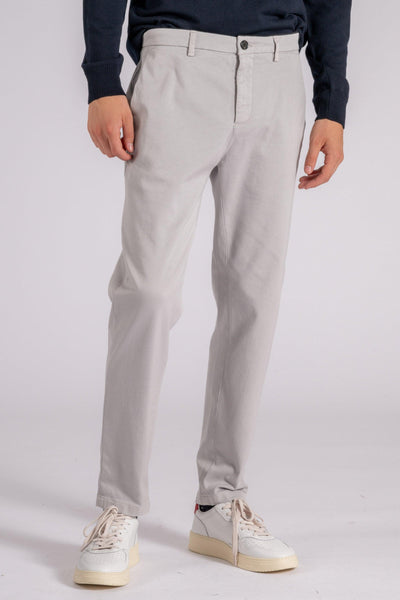 Pantalone Prince Chino Slim Crop in Cotone/Elastam Grigio